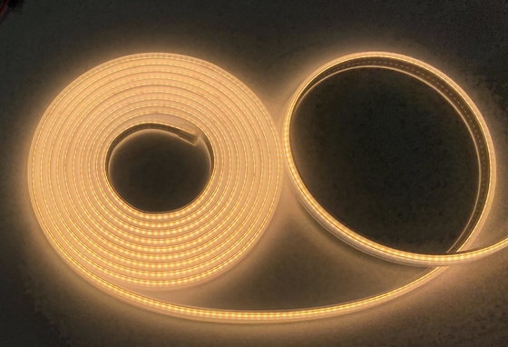 Luce di striscia impermeabile della PANNOCCHIA LED dell'estrusione del silicio IP68 24V flessibile
