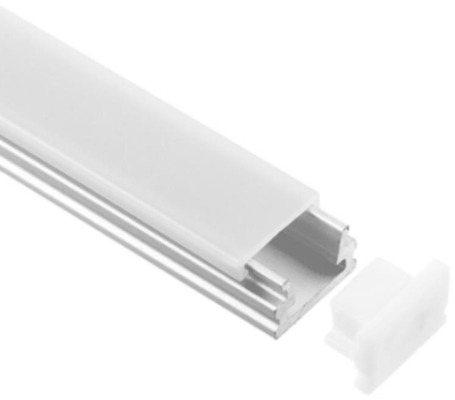 Il profilo di alluminio della luce a livello del supporto LED Doppio ha anodizzato 12x7.8mm